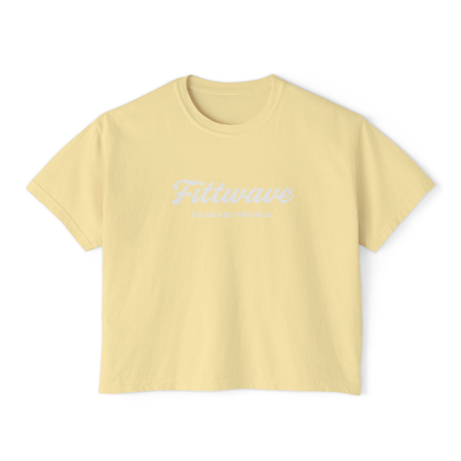 Colorado Springs Fittwave Women's Boxy Tee — Women's Cropped T-Shirt