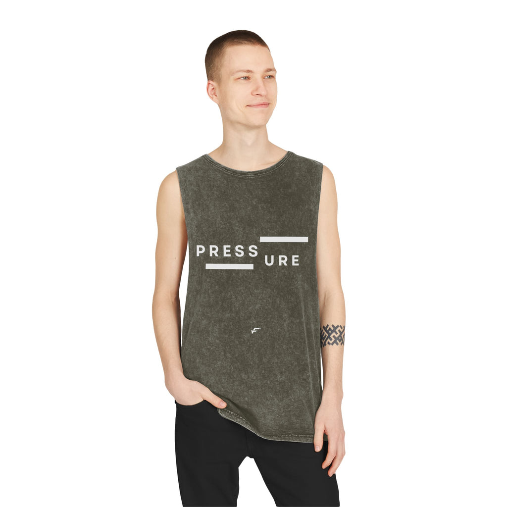 Unisex Fittwave Stonewash Tank Top - Cool Casual Wear, Gift for Fitness Enthusiasts, Stylish Summer Top, Perfect for Relaxing & Travel