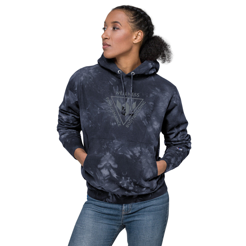 Wellness Performance Bodybuilding- Unisex Gym Essential's Champion Workout tie-dye hoodie.
