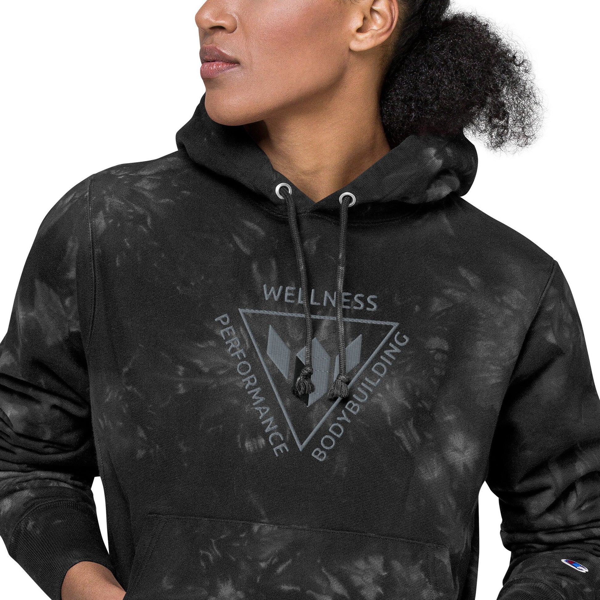 Wellness Performance Bodybuilding- Unisex Gym Essential's Champion Workout tie-dye hoodie.